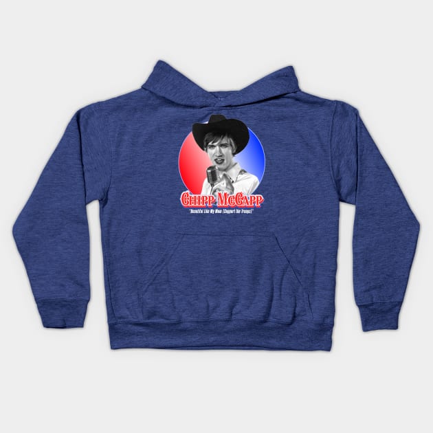 Chipp McCapp Parks and Rec Fan Art Kids Hoodie by darklordpug